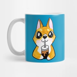 Animal Friend Dog Drinking Boba Mug